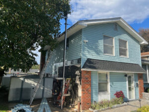 Image of A.E.B. Solutions Siding Job in Progress